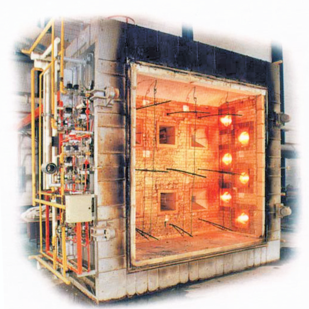 耐火性测试炉,大尺寸笔直耐火试验炉,修建质料阻燃性试验炉,修建质料阻燃试验仪